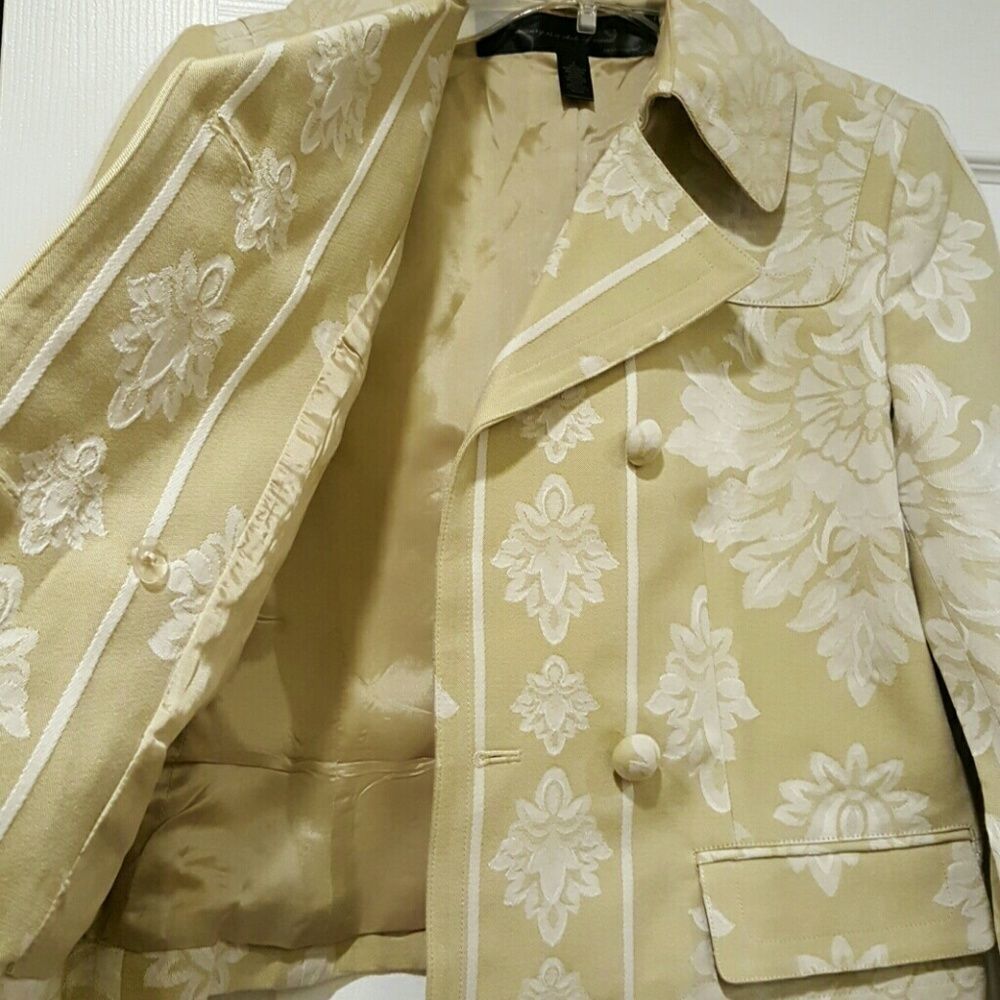 Apostrophe sage & cream jacket - Picture 4 of 5